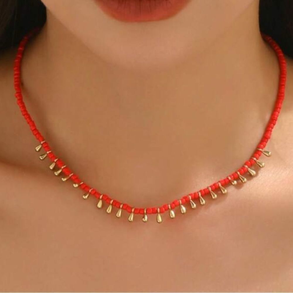 Boho Beaded Necklace S949